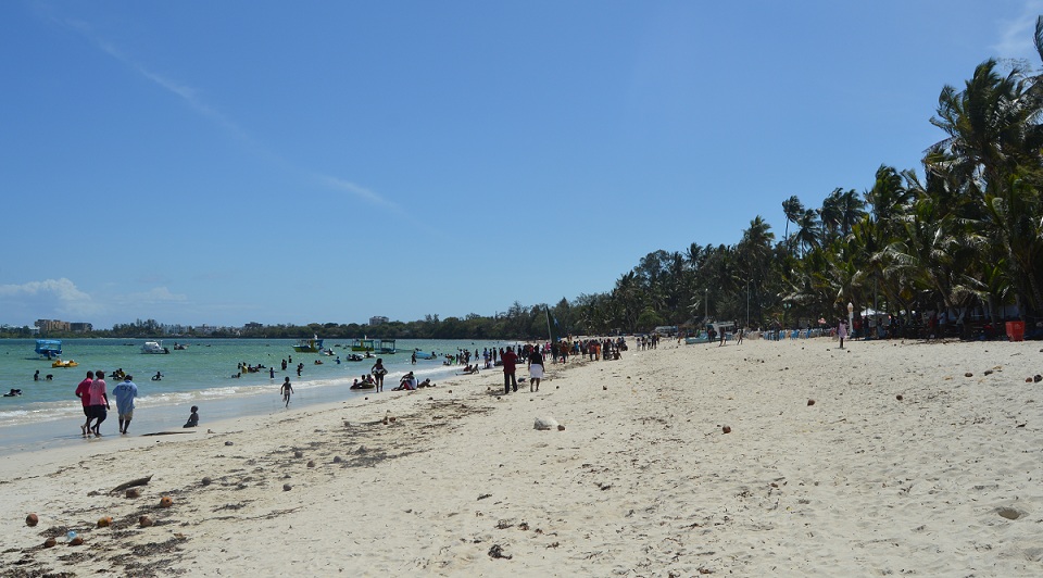 Sandy beaches in Kenya 