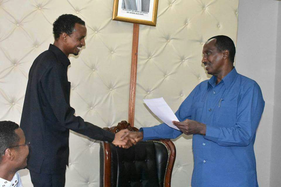 Daud Abdulahi, new Wajir CEC for Finance. 