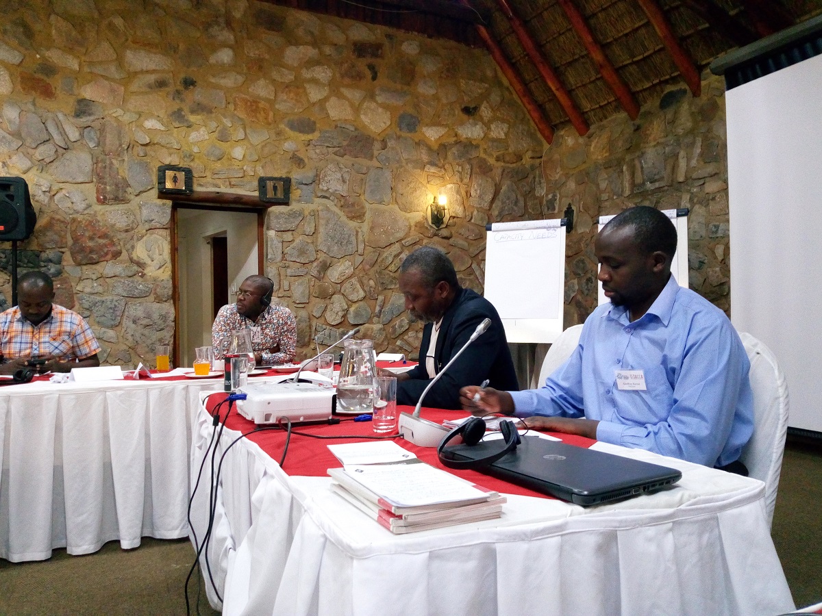 Martin and Geoffrey facilitating a session on how to influence national and regional planning 