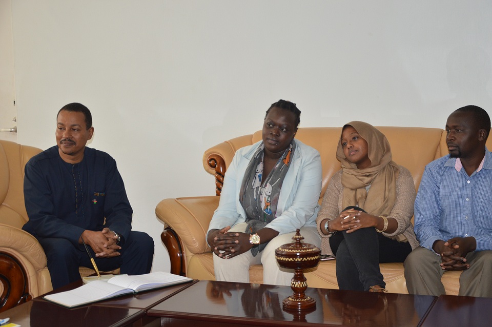 Civil Society representatives from Amnesty International, Hakijamii and SCHORA during the award of Trophy to JKUAT debating champions