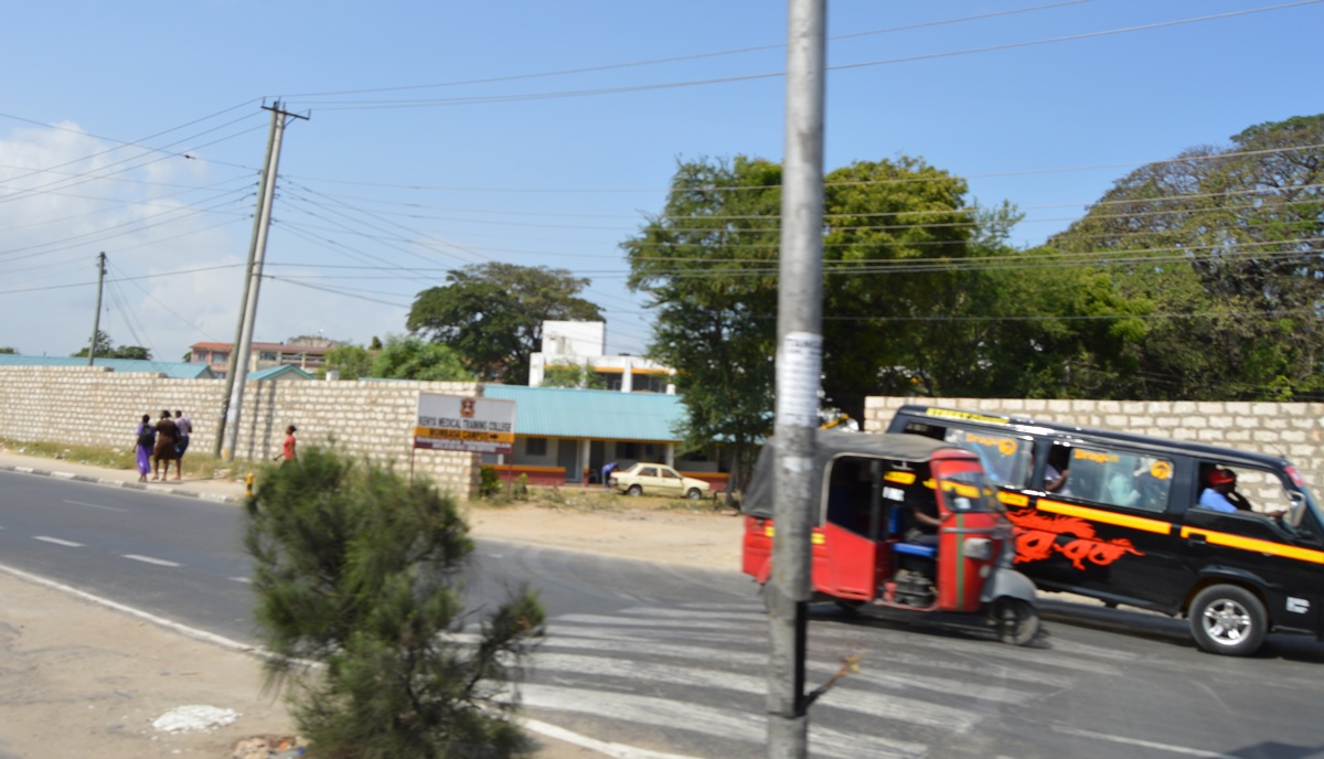Photo: Mombasa KMTC- thoughtful zebra-crossing. Safety first for our students. 