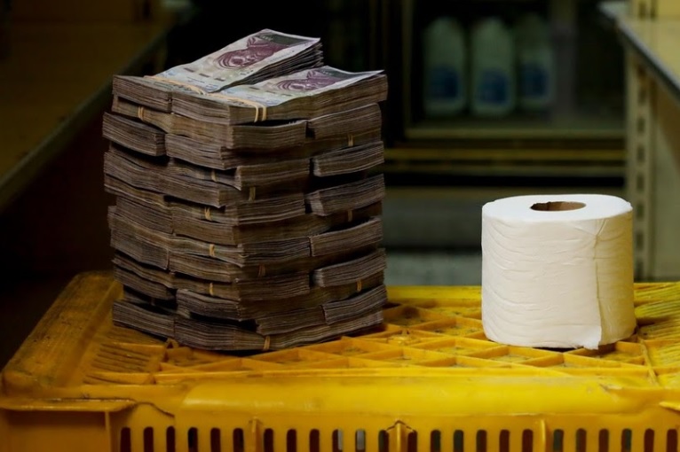 You need a whooping 2.6 million bolivars to purchase a single roll of tissue paper. 