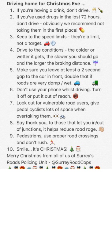 Here are ten tips for driving home safely. 