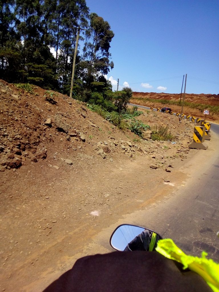 JKIA-Riron Road is under-construction and we like the seal by the Chinese contractors working on the road. 