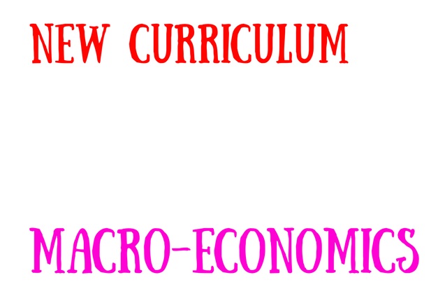 Call for Revision of Curriculum on Macroeconomics