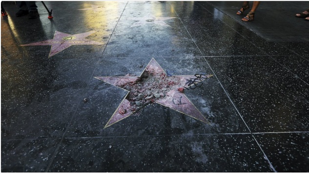 Trump’s Hollywood Star of Fame Vandalized 