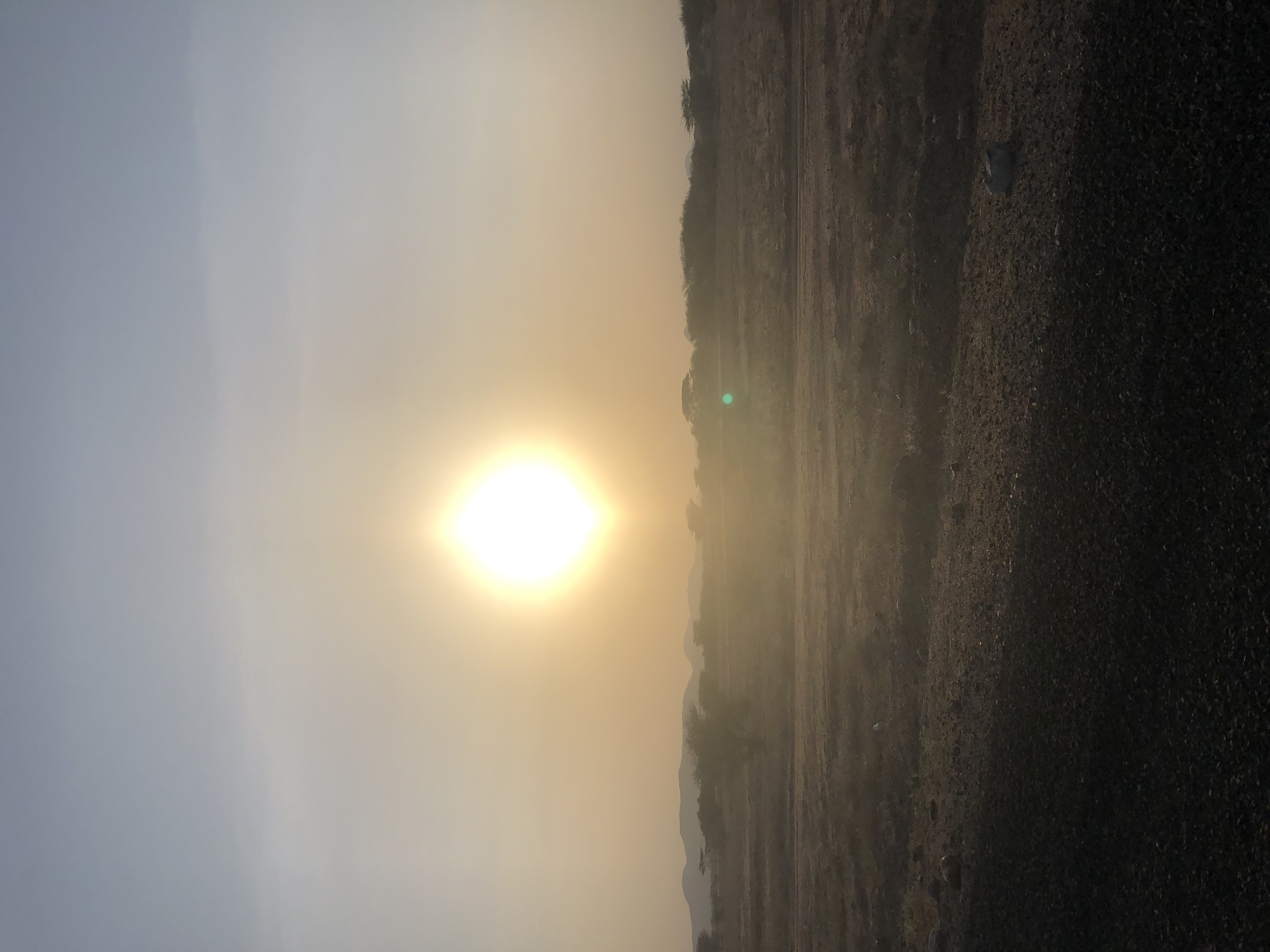 Beautiful sunset in Lodwar Town Turkana