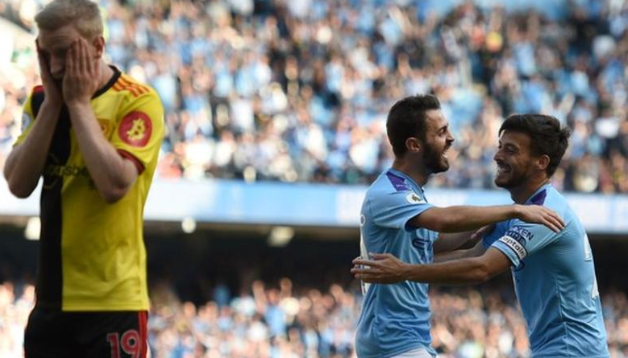 Merciless Manchester City thrash Watford 8-0