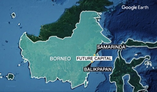 Indonesia to relocate its capital city from Jakarta to Borneo Island