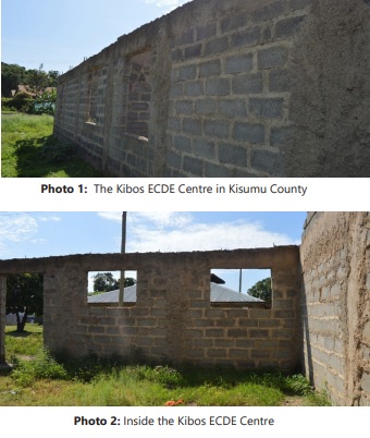 Kibos ECDE Center which stalled for 5 years is now on course