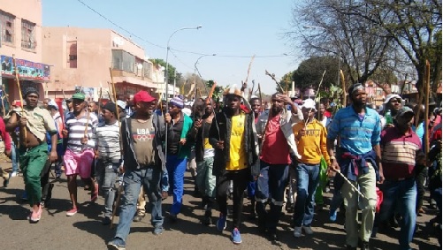 “Protesters from eastern Jo’burg have begun marching along Jules Street singing -foreigners must go back to where they came from,” Sowetan Live