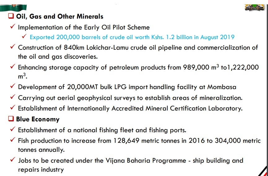 Kenya Oil and gas sector plans 2018-2022