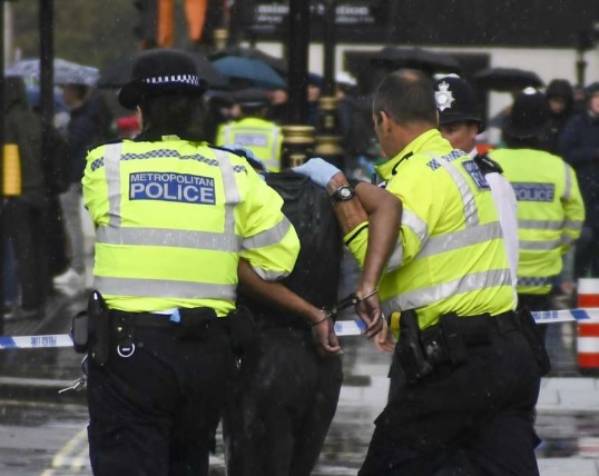 Man attempts to set himself on fire near UK parliament in London