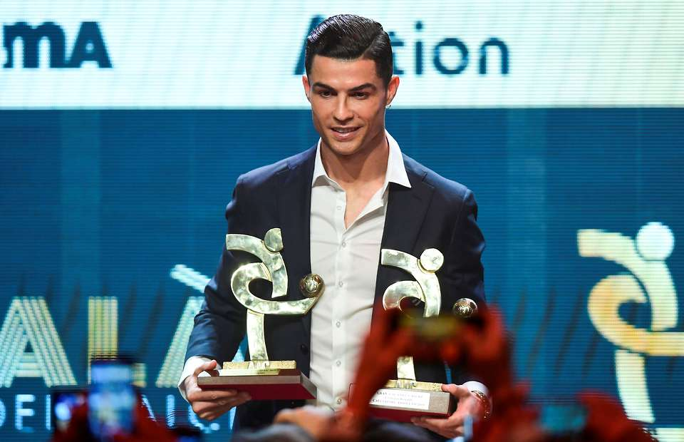 Cristiano Ronaldo named best player in Serie A for last season