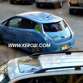 100% electric car sighted in Nairobi City