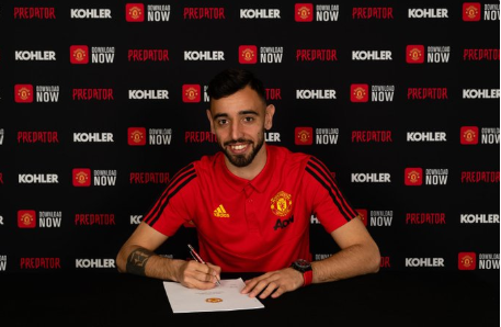 Manchester United sign Bruno Fernandes from Sporting Lisbon