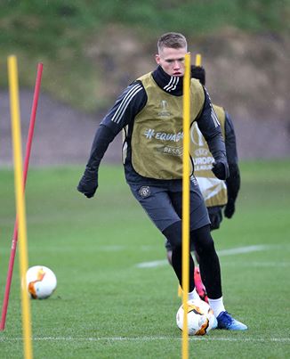 Scott McTominay back in Manchester United training