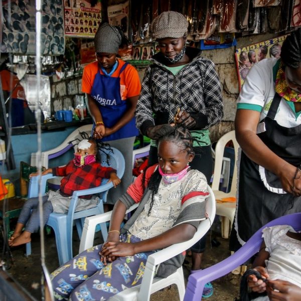 Coronavirus hairstyle  in Kenya