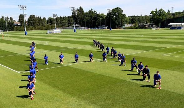 Chelsea stars take a knee in support of Black Lives Matter movement