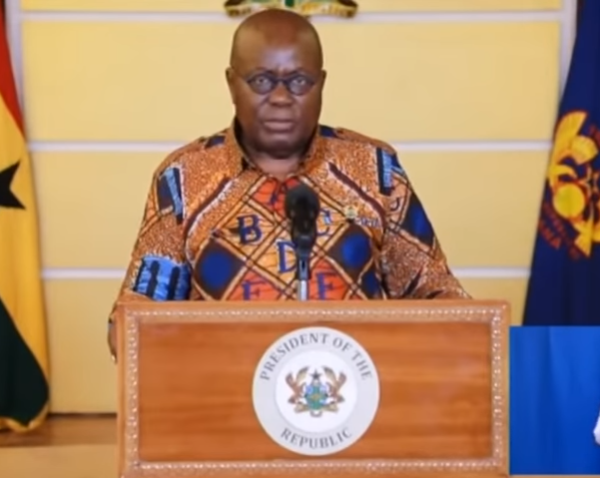 President of Ghana, Nana Akufo-Addo takes Covid-19 on live TV