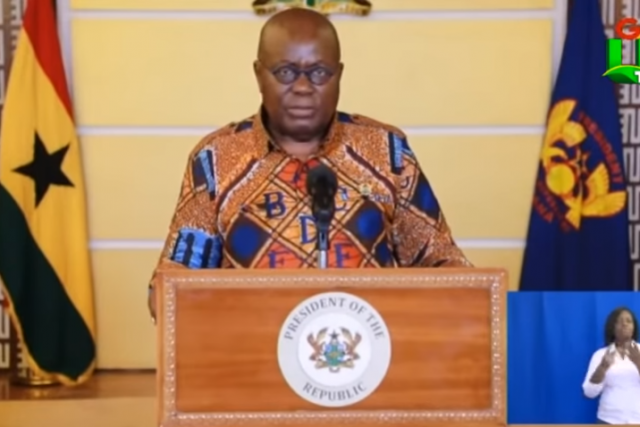 Ghana’s president working from isolation