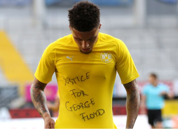 Sancho reveals ‘justice for George Floyd’ t-shirt after scoring against Paderborn