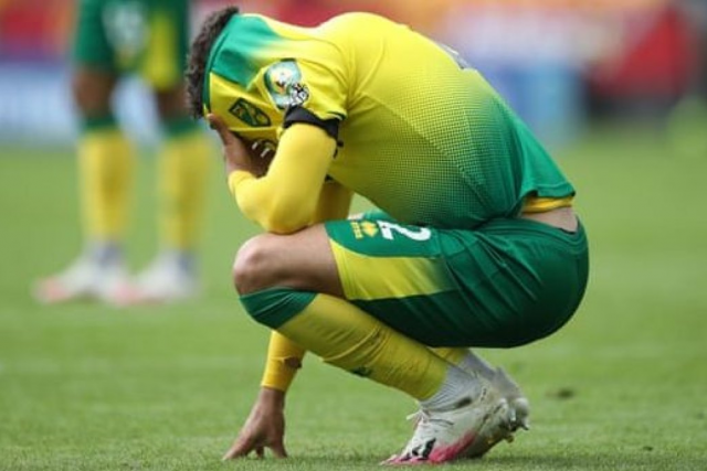 Norwich City relegated from the Premier League