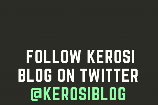 Follow Kerosi Blog on Twitter