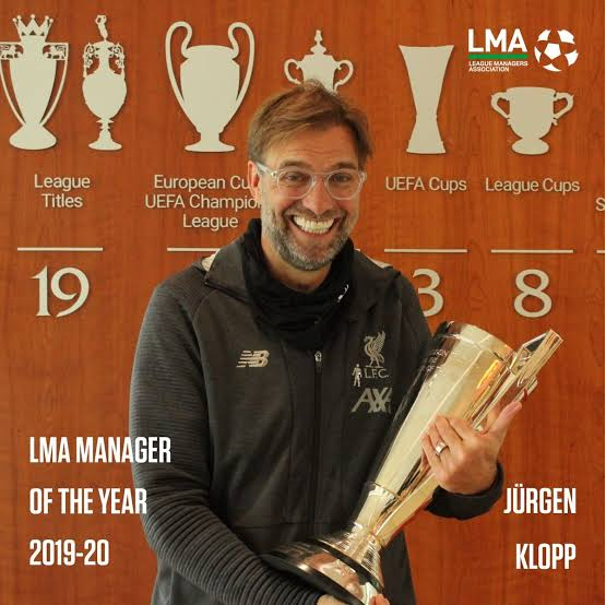 Liverpool manager Klopp named LMA manager of the Year