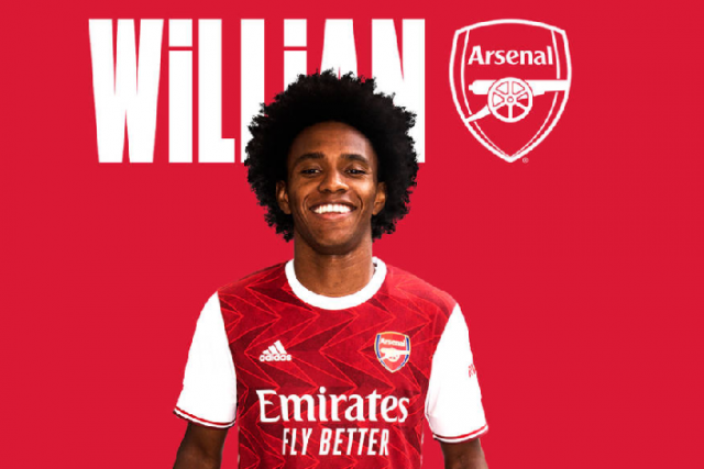 Arsenal confirm the signing of Willian