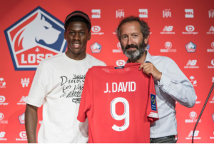 Jonathan David will wear the number 9 shirt at Lille. PHOTO/ www.losc.fr