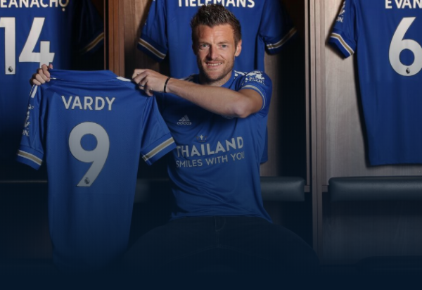 Jamie Vardy extends his Leicester City contract