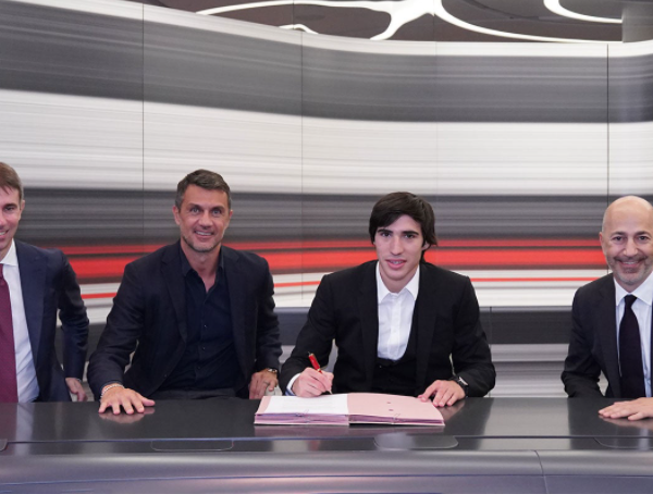 Tonali completes Milan initial loan move to AC Milan