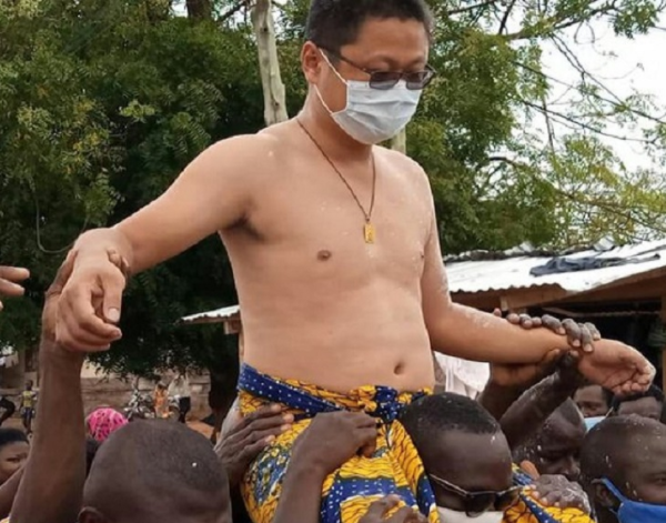 A Chinese man has just been made chief in Ghana