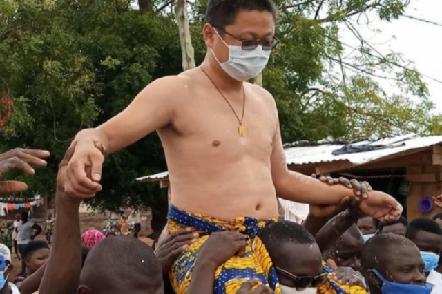 A Chinese man has just been made chief in Ghana