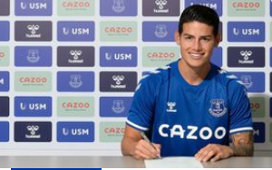 Everton sign James Rodriguez from Real Madrid