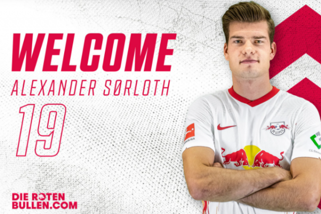 RB Leipzig sign striker Alexander Sorloth from Crystal Palace
