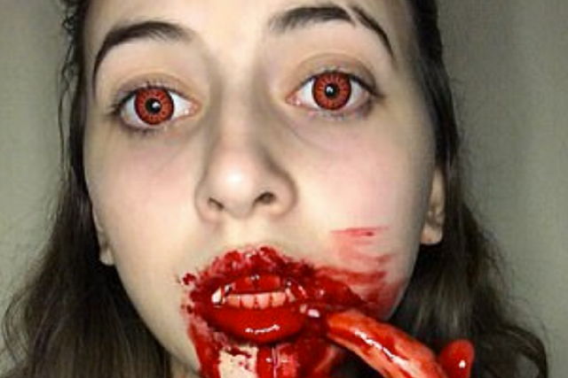 Makeup artist goes viral on TikTok for her gory looks