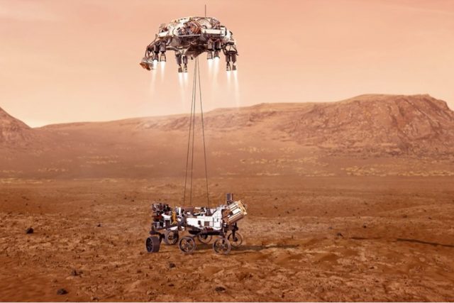 NASA successfully landed their rover, Perseverance, on mars in search of life
