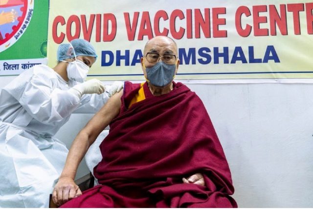 Dalai Lama received his 1st dose of Covid-19 and says it is very good