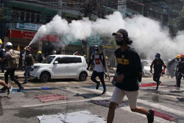 Troops in Myanmar occupy universities and hospitals a head of nationwide protest