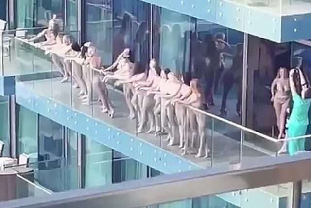 Dubai police arrest women filmed naked naked on a skyscraper balcony on charges of public debauchery