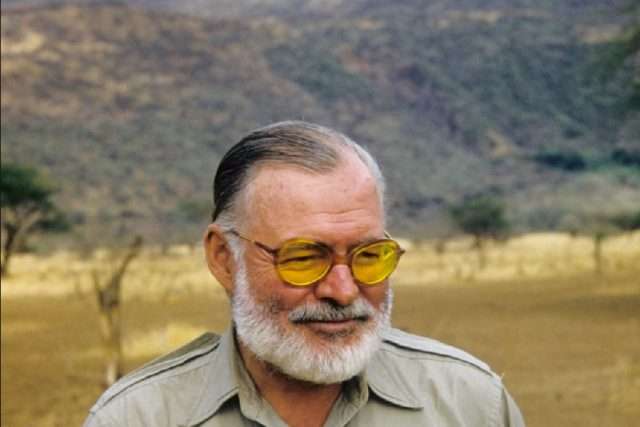 Ernest Hemingway, legendary American writer, used to drink only during working hours