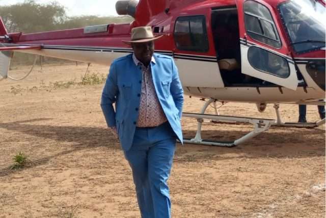 David Pkosing MP for Pokot South imports a brand new helicopter