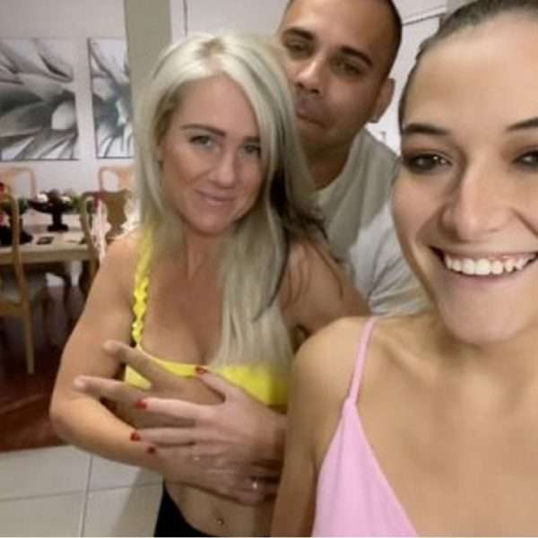 A social media influencer reveals how she makes her man happy by sharing him with her mum and little sister