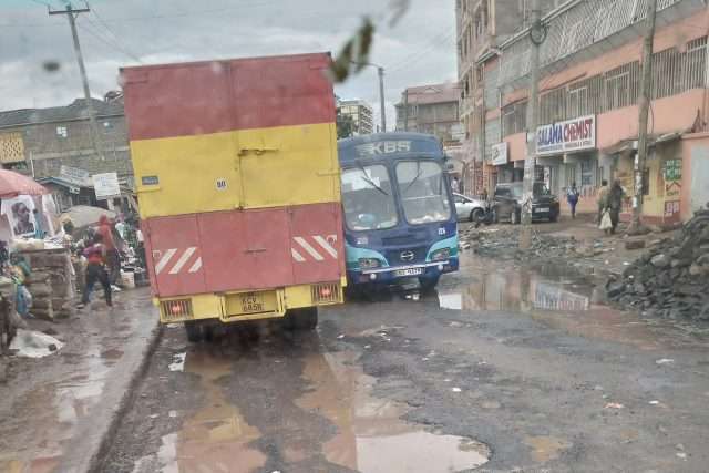 Rainy season washes away city roads