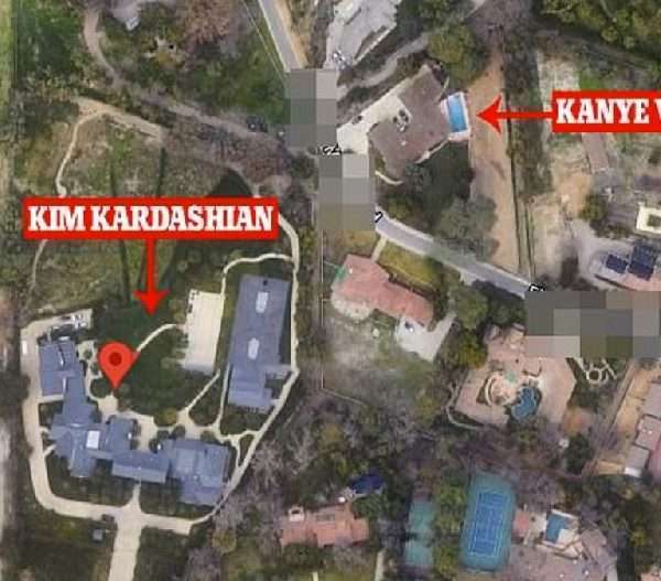 Kanye West buys Ksh. 508.5 million home just across the street from estranged wife Kim Kardashian amid divorce proceedings