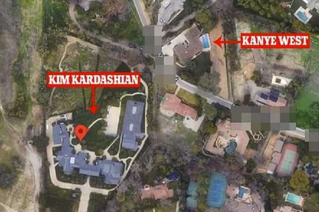 Kanye West buys Ksh. 508.5 million home just across the street from estranged wife Kim Kardashian amid divorce proceedings