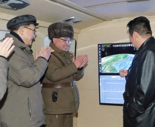 Kim Jong-un leader of North Korea presided over the 3rd hyper-sonic missile test