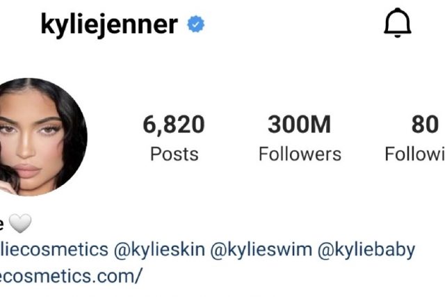 Kylie Jenner breaks Instagram record as the first woman to hit the 300 million followers mark